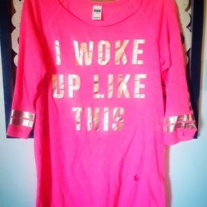 PINK VS Sleep shirt Med.